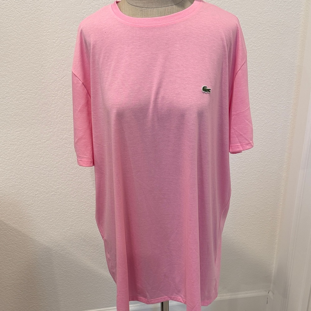 Lacoste Soft Pink T-Shirt with Logo